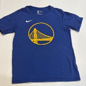 Nike Kids Medium (8-10) Blue Tee with Yellow Bridge Graphic Tshirt